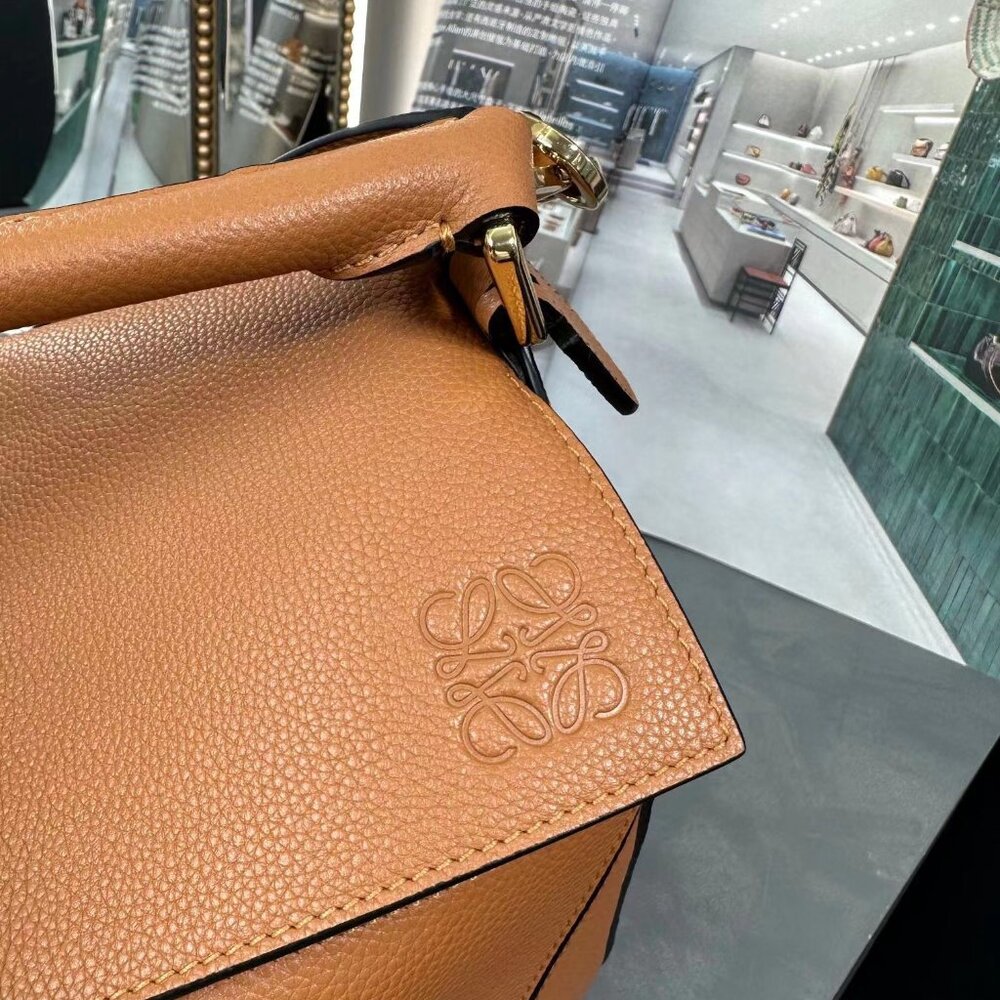 LOEWE Puzzle small geometric patchwork crossbody … - image 6